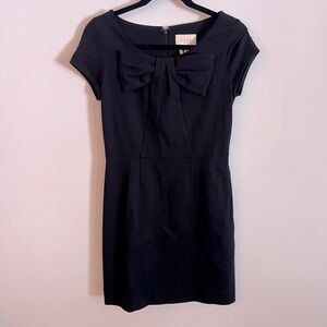 Kate Spade Front Bow Sheath Mini Dress - Black- Size 2